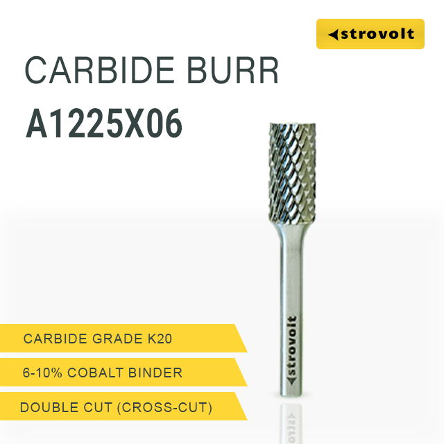 CARBIDE BURR  A1225X06-45 PART NO:CB35A1225 STROVOLT BRAND