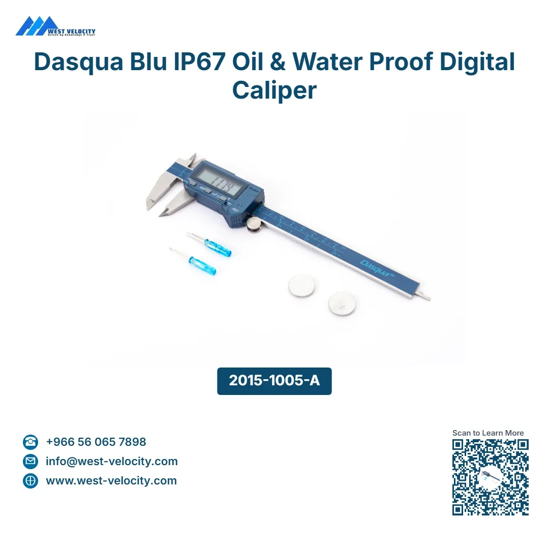 Dasqua Blu IP67 Oil & Water Proof Digital Caliper - Dasqua - SKU: 2015-1005-A