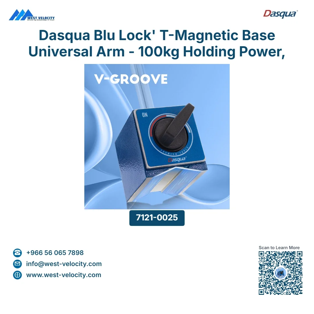 Dasqua Blu Lock' T-Magnetic Base Universal Arm - 100kg Holding Power, Precision Mechanical - Dasqua - SKU: 7121-0025