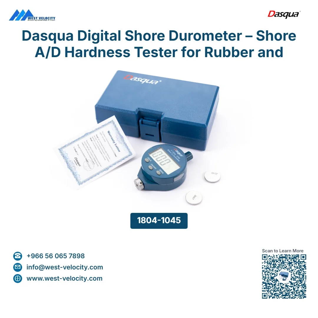 Dasqua Digital Shore Durometer – Shore A/D Hardness Tester for Rubber and Plastic - Dasqua - SKU: 1804-1045 - Available in Saudi Arabia