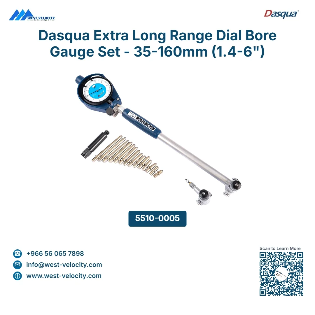 Dasqua Dial Bore Gauge Set (35-160mm) - Dasqua - SKU: 5510-0005