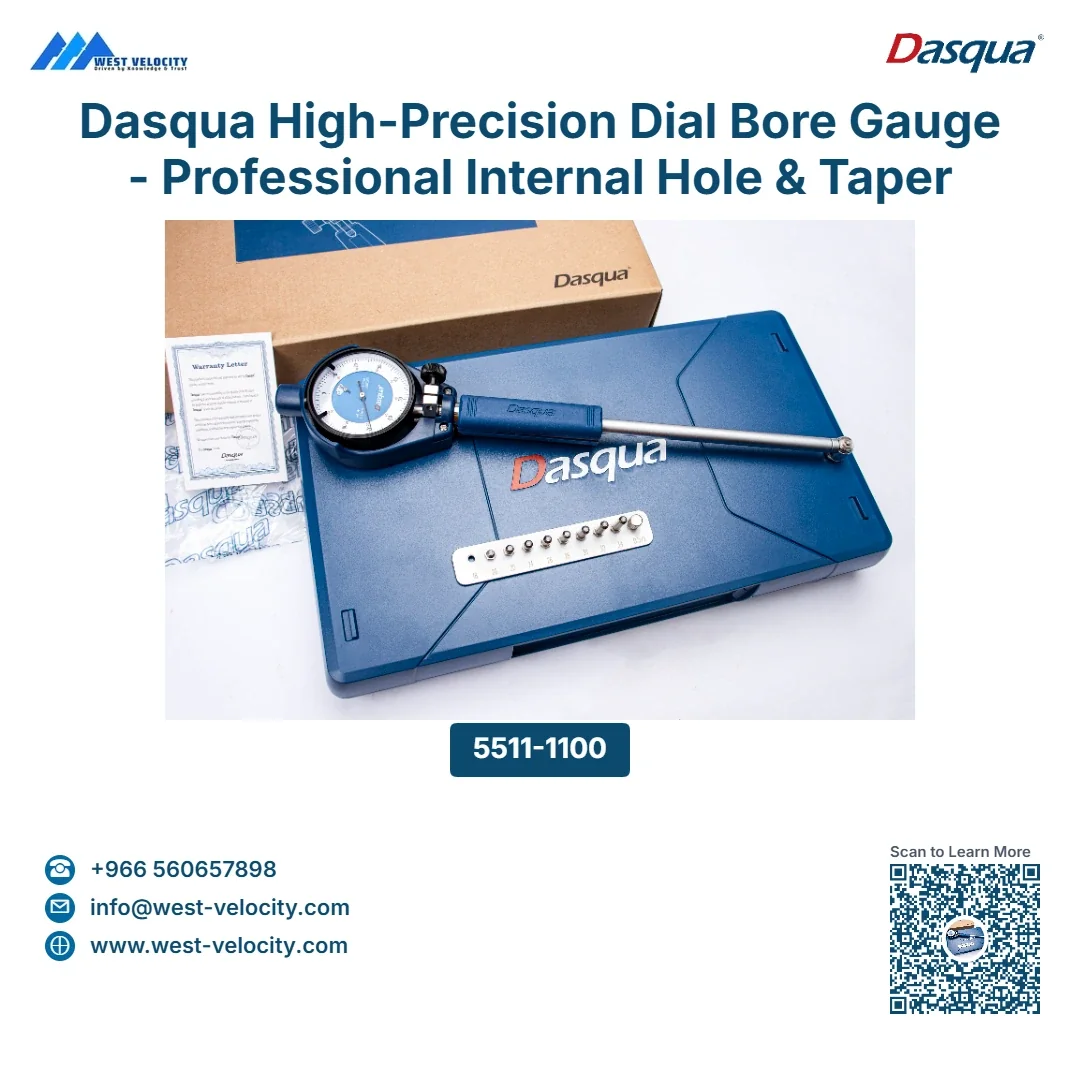 Dasqua High-Precision Dial Bore Gauge - Professional Internal Hole & Taper Measuring Tool - Dasqua - SKU: 5511-1100 - Available in Saudi Arabia