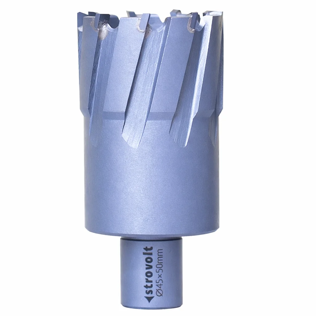 Strovolt 45mm x 50mm TCT Annular Core Cutter Industrial Tungsten Carbide Tipped Mag Drill Bit Heavy-Duty Hole Saw for Stainless Steel, Rail & Hardox - strovolt - SKU: STRO-784550-TCT-4550Brand - Available in Saudi Arabia