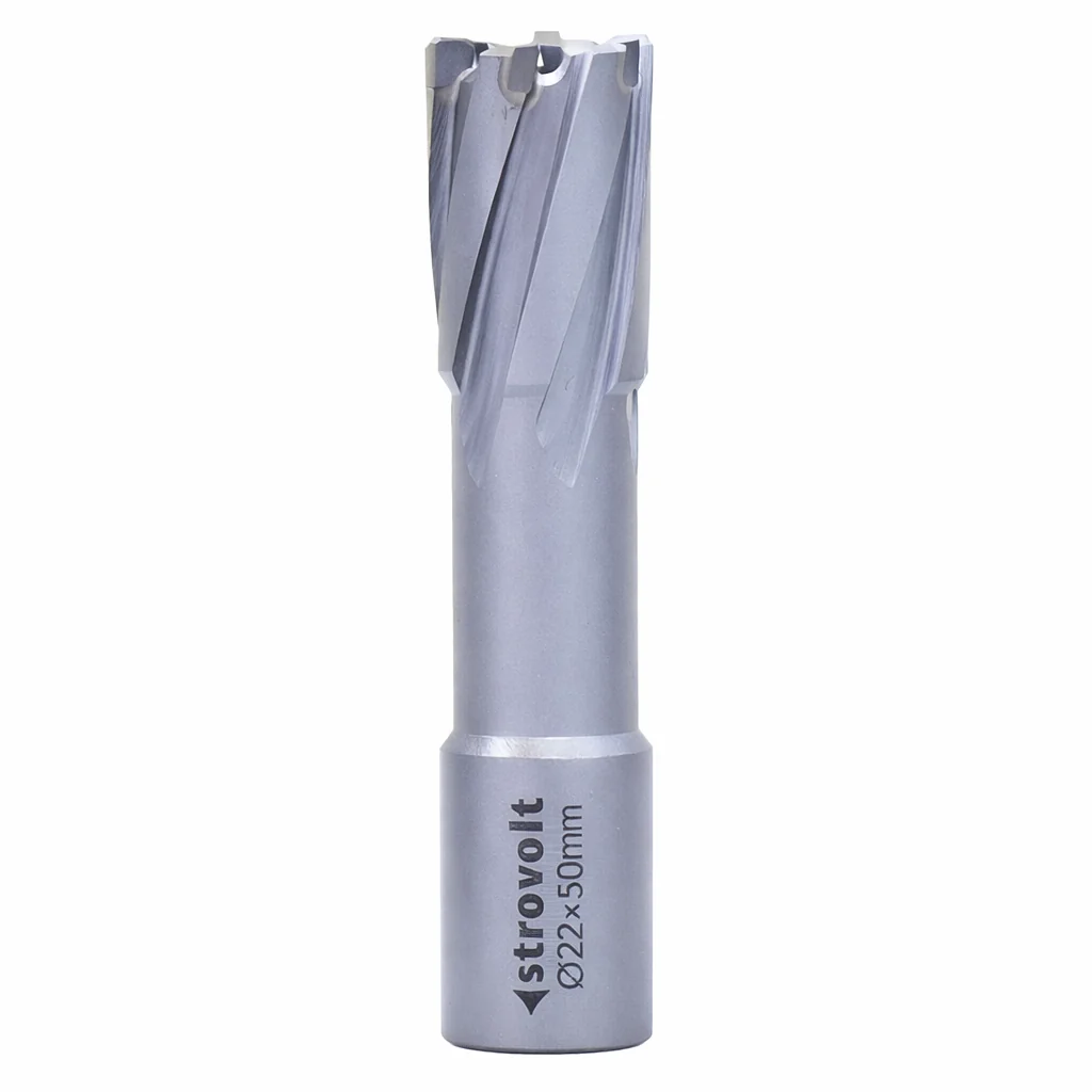 Strovolt Premium TCT Annular Core Cutter 22mm Diameter x 50mm Depth Tungsten Carbide Tipped Mag Drill Bit Part No: STRO782250 - strovolt - SKU: STRO782250