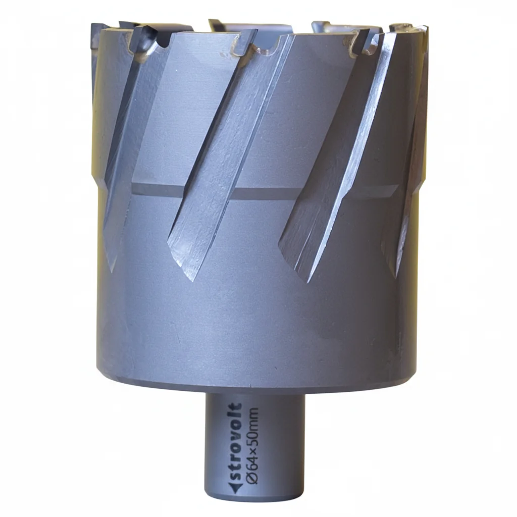 Strovolt 64mm x 50mm TCT Annular Core Cutter Industrial Tungsten Carbide Tipped Mag Drill Bit Heavy-Duty Hole Saw for Stainless Steel, Rail & Hardox - strovolt - SKU: STRO786450 - Available in Saudi Arabia