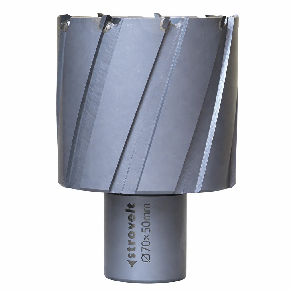 Strovolt 70mm x 50mm TCT Annular Core Cutter Industrial Tungsten Carbide Tipped Mag Drill Bit Heavy-Duty Hole Saw for Stainless Steel, Rail & Hardox STRO787050 - strovolt - SKU: STRO787050 - Available in Saudi Arabia