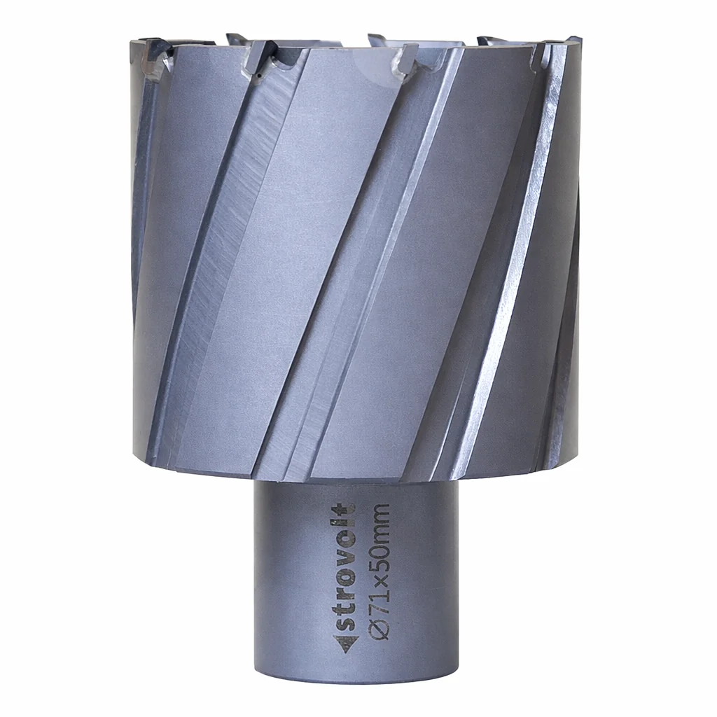 Strovolt Premium TCT Annular Core Cutter 71mm Diameter x 50mm Depth Tungsten Carbide Tipped Mag Drill Bit - strovolt - SKU: STRO787150 - Available in Saudi Arabia