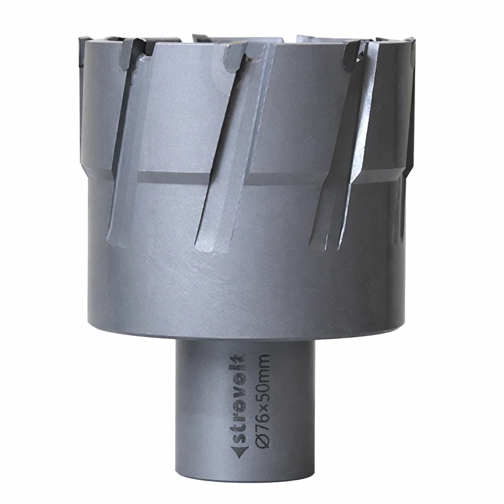 Strovolt 76mm x 50mm TCT Annular Core Cutter | Industrial Tungsten Carbide Tipped Mag Drill Bit | Heavy-Duty Hole Saw for Stainless Steel, Rail & Hardened Steel - strovolt - SKU: STRO787650 - Available in Saudi Arabia