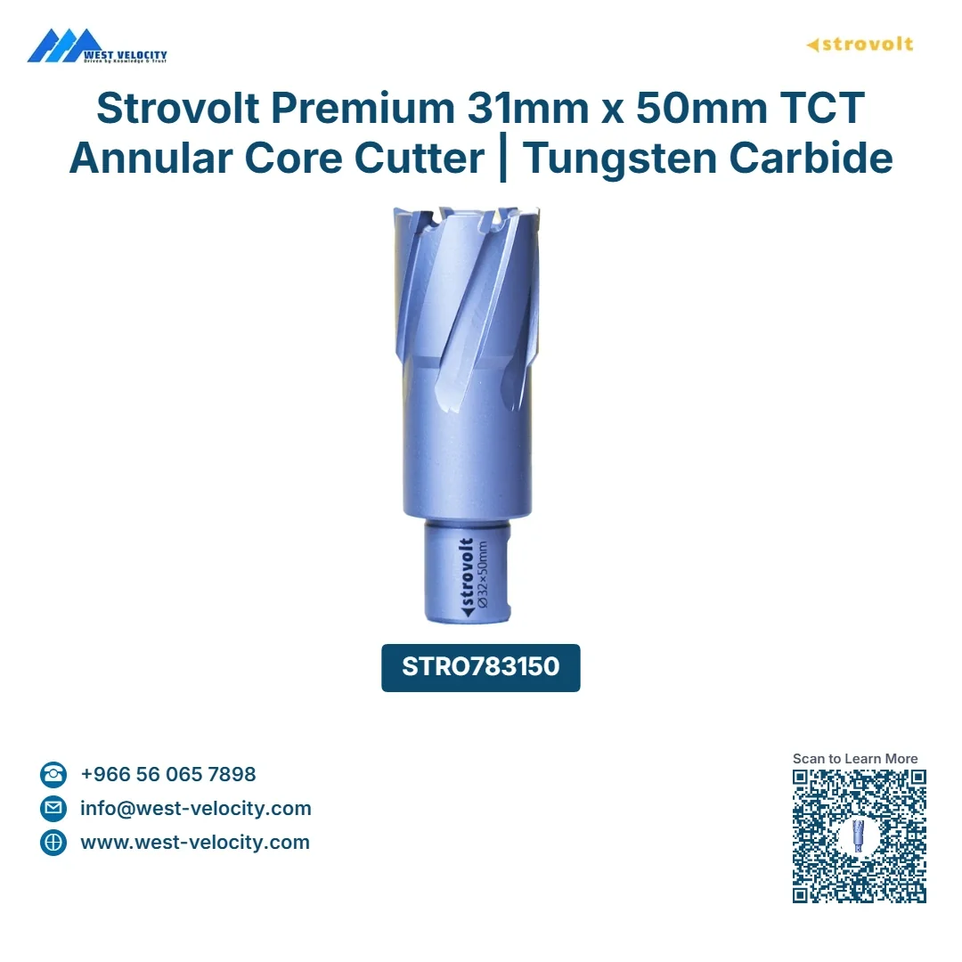 Strovolt STRO783150 31mm TCT Annular Core Cutter Bit | Heavy-Duty Tungsten Carbide Hole Saw - strovolt - SKU: STRO-8646 - Available in Saudi Arabia