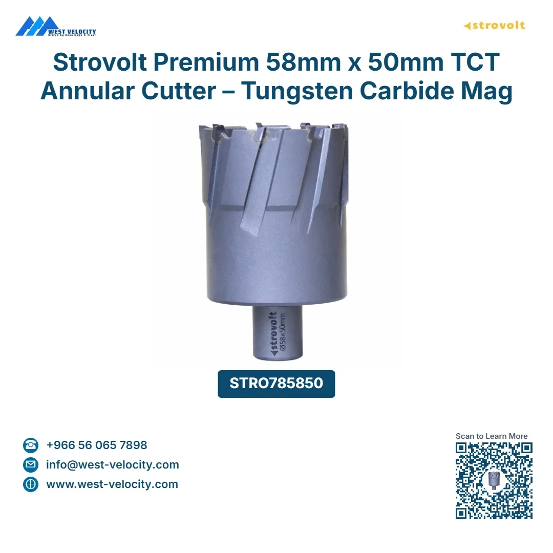 Strovolt 58mm x 50mm TCT Annular Core Cutter - strovolt - SKU: STRO-785850-TCT-5850Brand - Available in Saudi Arabia