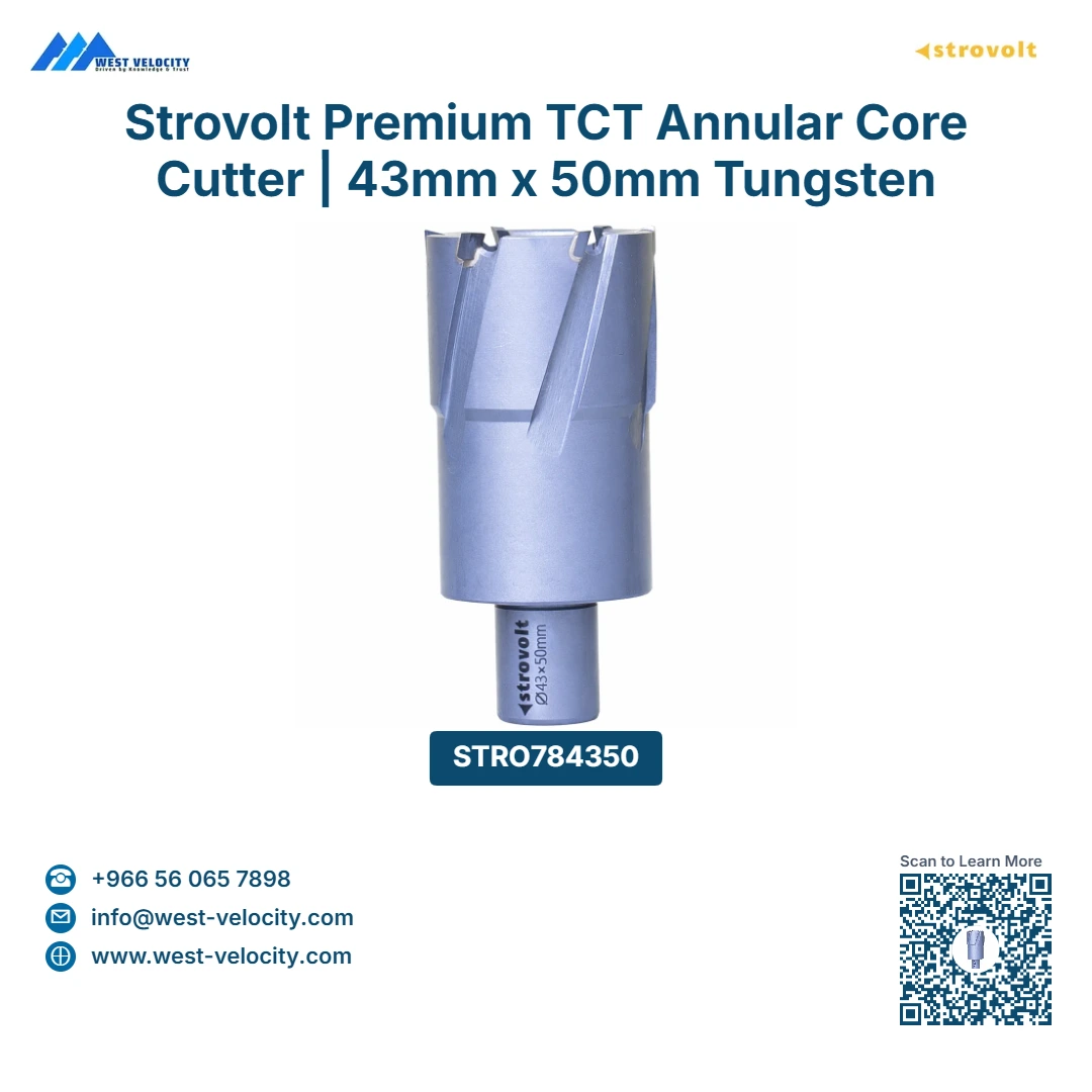 Strovolt TCT Annular Core Cutter 43X50mm - strovolt - SKU: STRO784350 - Available in Saudi Arabia
