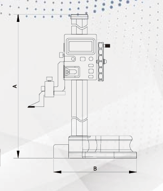 Dasqua Heavy Duty Digital Height Gauge with Waterproof Inductance Sensor - Variations - Technical Diagram - Dasqua 3530-0005